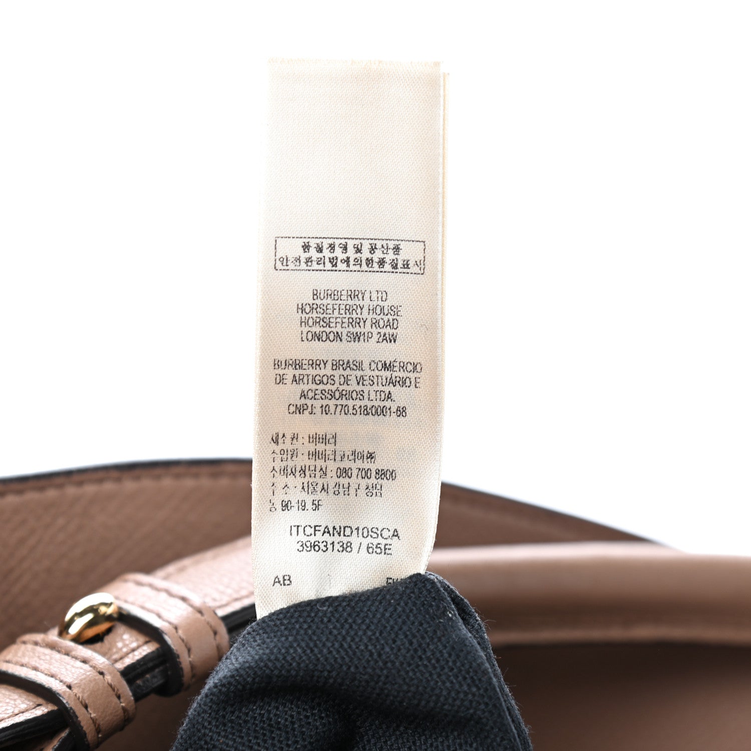 Burberry Grainy Calfskin House Check Medium Sycamore Dark Sand 7 of 12