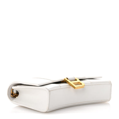 Balenciaga Shiny Box Calfskin Hourglass Chain Bag White 4 of 14