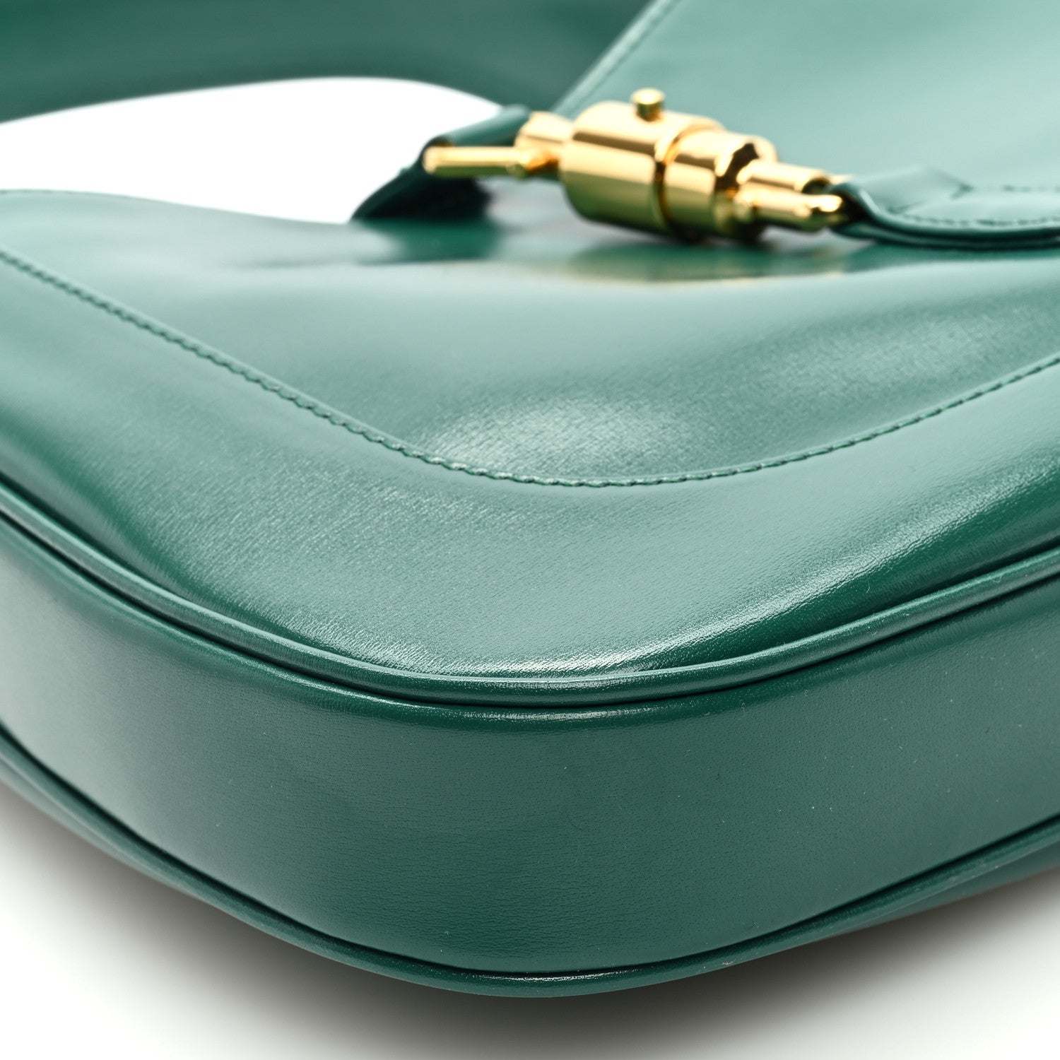 Gucci Boarded Dyana Lux Calfskin Small Jackie 1961 Hobo Emerald 8 of 9