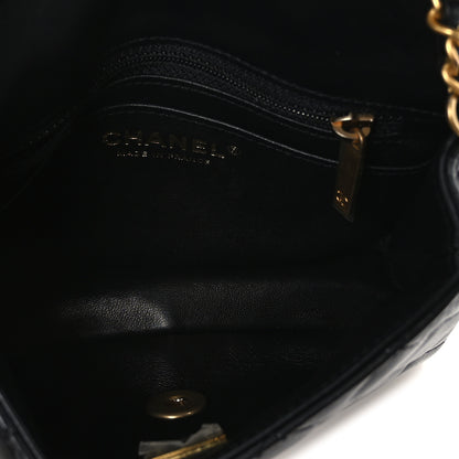 Chanel Lambskin Enamel Quilted Mini Coco Hearts Square Flap Black 4 of 10