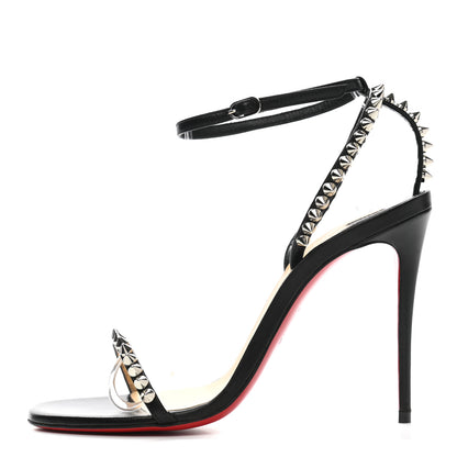 Christian Louboutin Nappa So Me 100 Sandals 36.5 Black 1 of 7