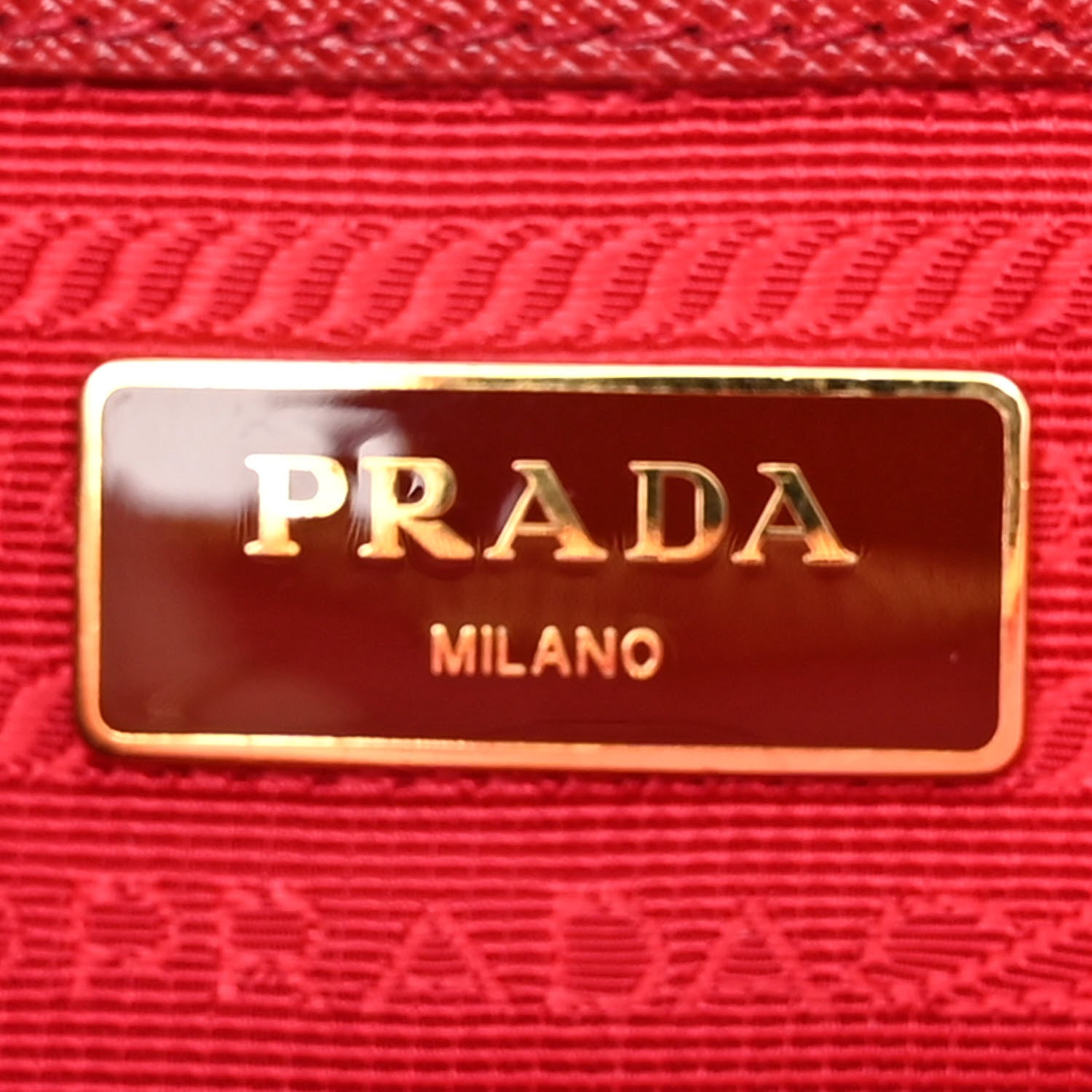 Prada Saffiano Small Galleria Double Zip Tote Fuoco 6 of 13
