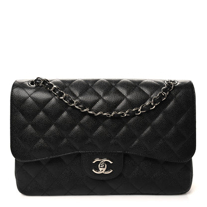 Chanel Caviar Quilted Jumbo Double Flap Black 1 of 11