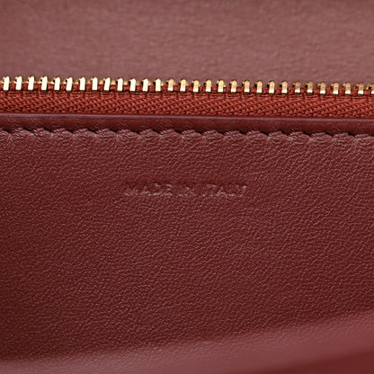 Celine Liege Calfskin Medium Classic Box Flap Bag Burgundy 7 of 11