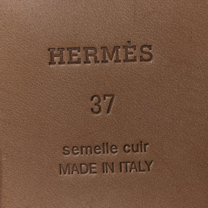 Hermes Heritage Calfskin Kelly Jumping Boots 37 Naturel 7 of 11