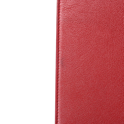 Saint Laurent Calfskin Monogram Large Belle De Jour Clutch Red 14 of 14