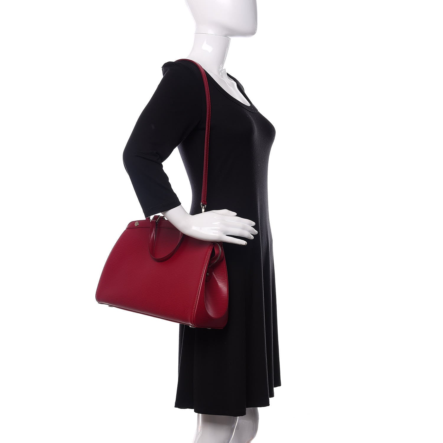 Louis Vuitton Epi Brea MM Fuchsia 2 of 10