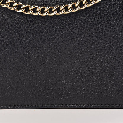 Gucci Dollar Calfskin Medium Betty Chain Wallet Black 8 of 12