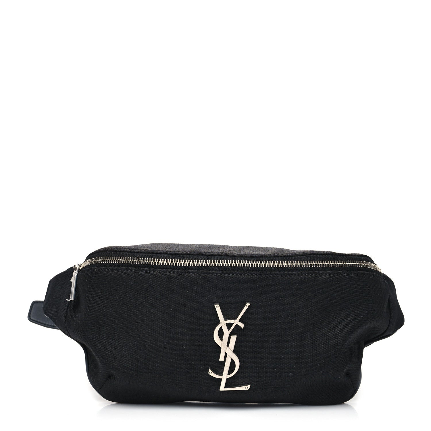 Saint Laurent Canvas Monogram Belt Bag Black 1 of 10