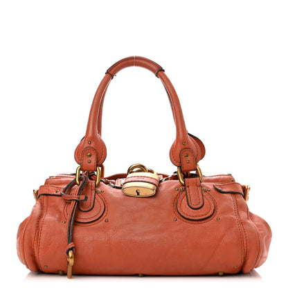 Chloe Calfskin Medium Paddington Satchel Whiskey 1 of 13