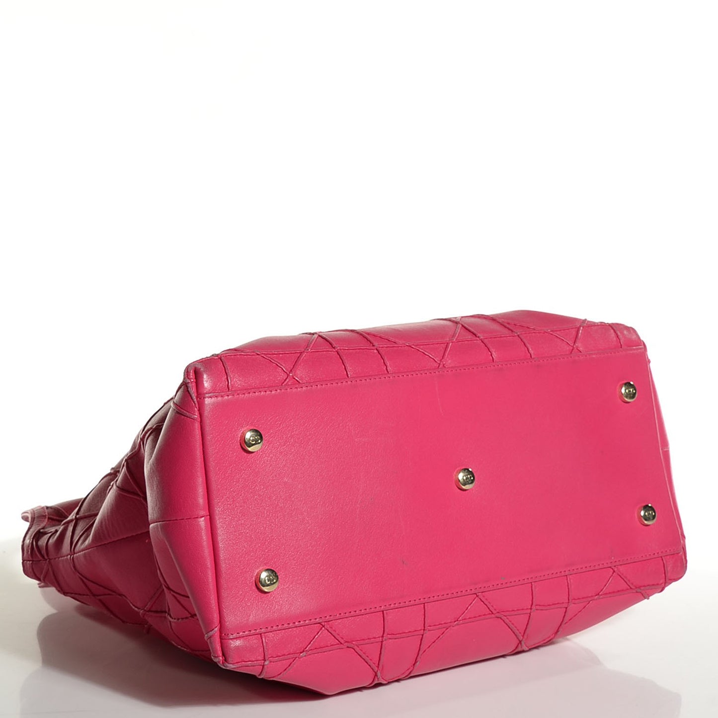 Lambskin Cannage Medium Granville Tote Fuchsia