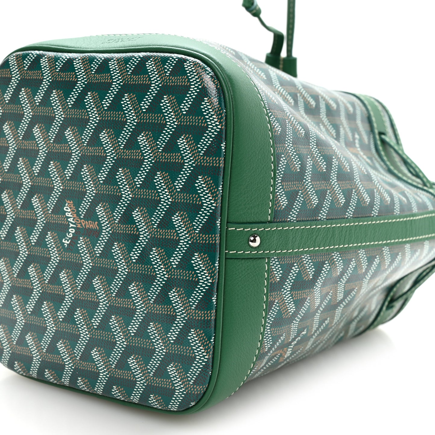 Goyardine Petit Flot Bucket Bag PM Green