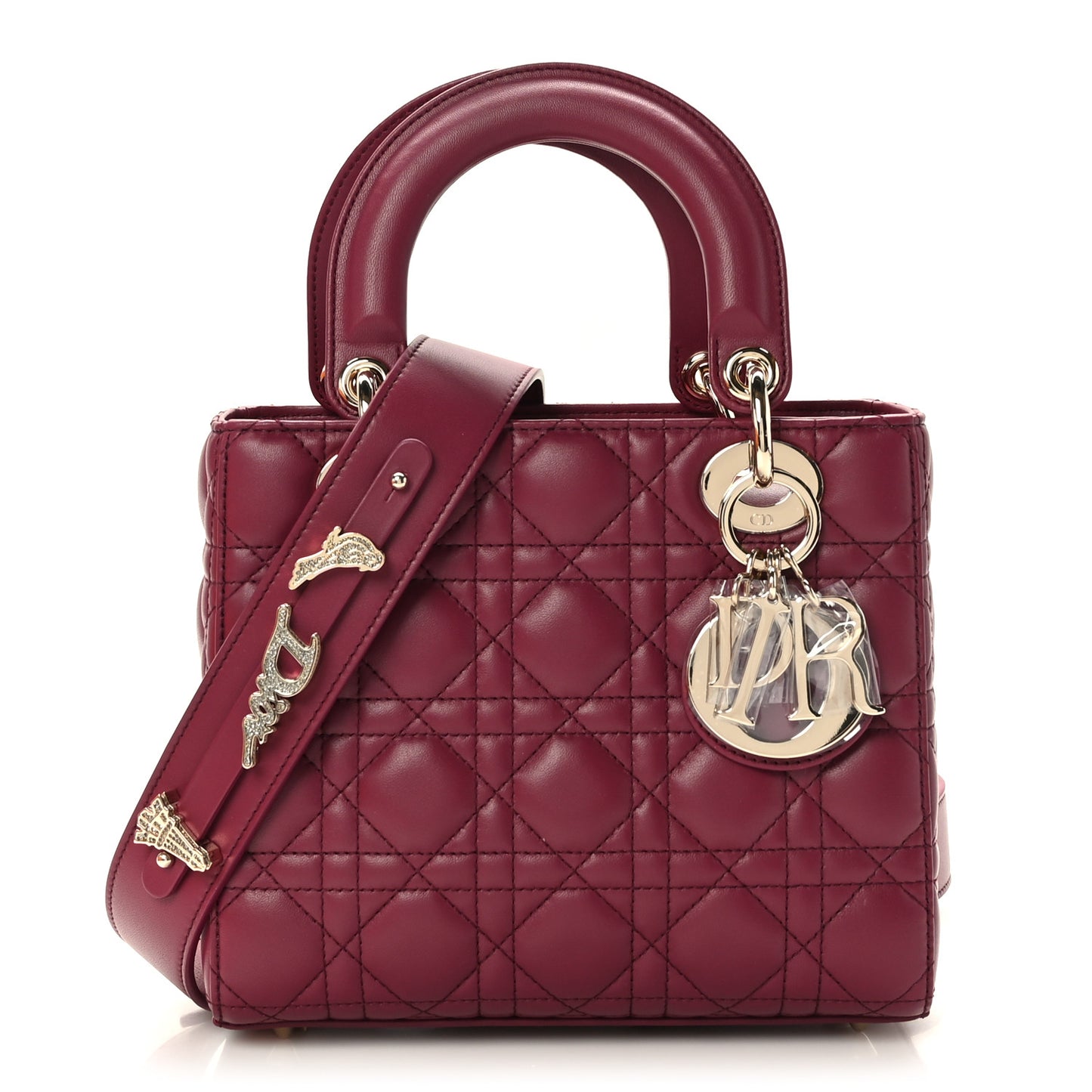 Lambskin Cannage Small My Lady ABCDior Burgundy