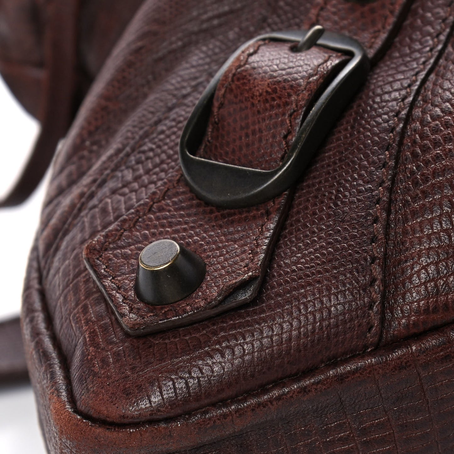 Agneau Lizard Embossed First Castagna