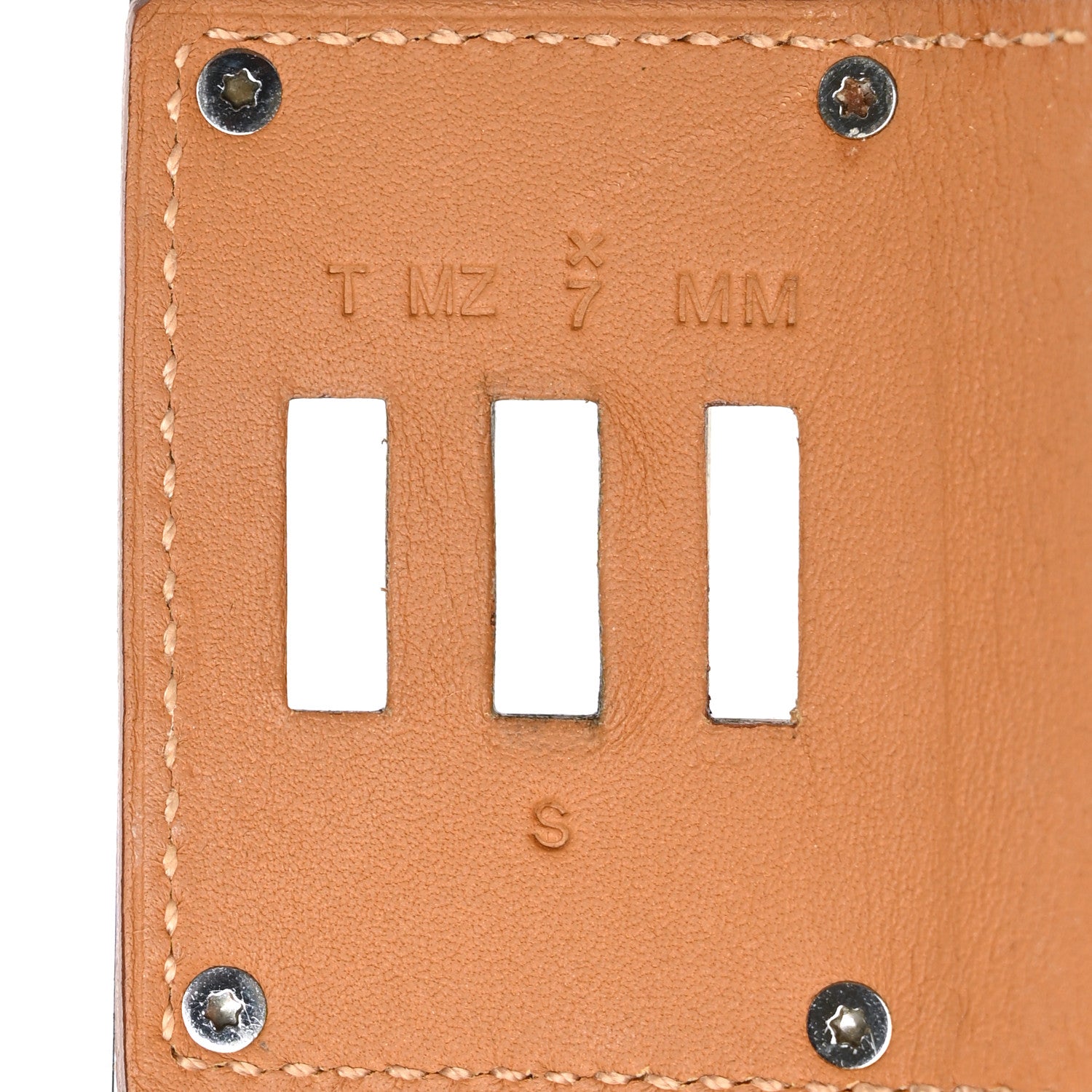Hermes Barenia Kelly Extreme Dog Bracelet S Fauve 4 of 5