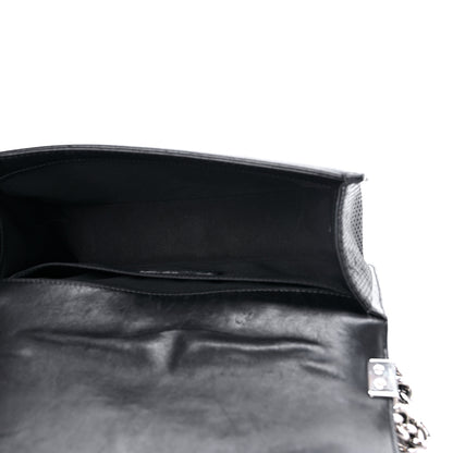 Chanel Lambskin Perforated Medium Boy Flap Black 4 of 13