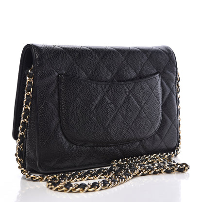 Chanel Caviar Quilted Wallet On Chain WOC Black 3 of 20