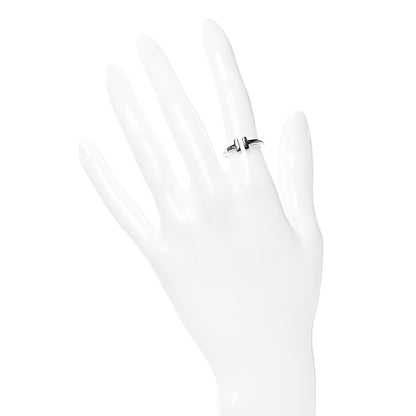 Tiffany 18K White Gold T Wire Ring 49 5 2 of 5