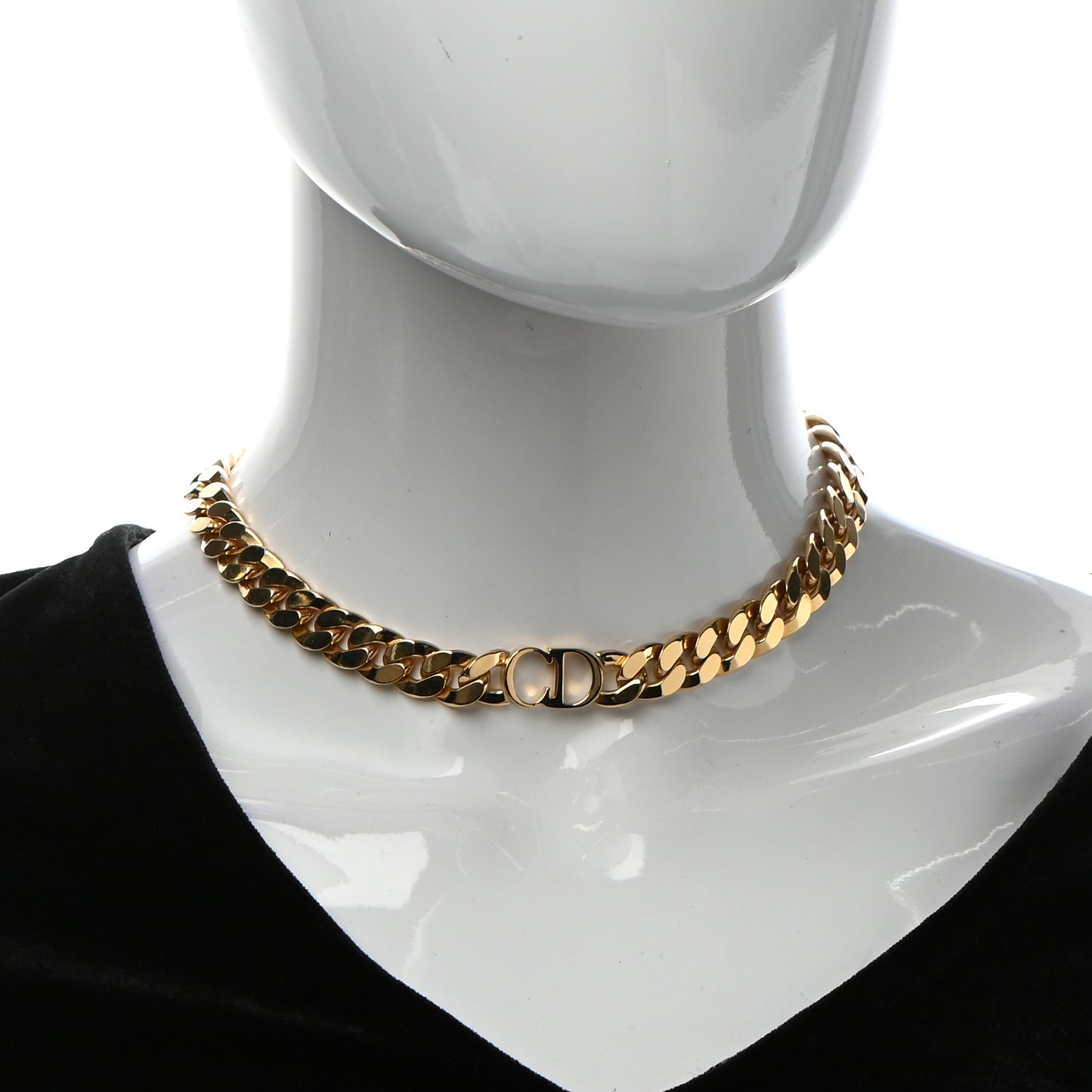 Metal Danseuse Etoile Chain Choker Necklace Gold
