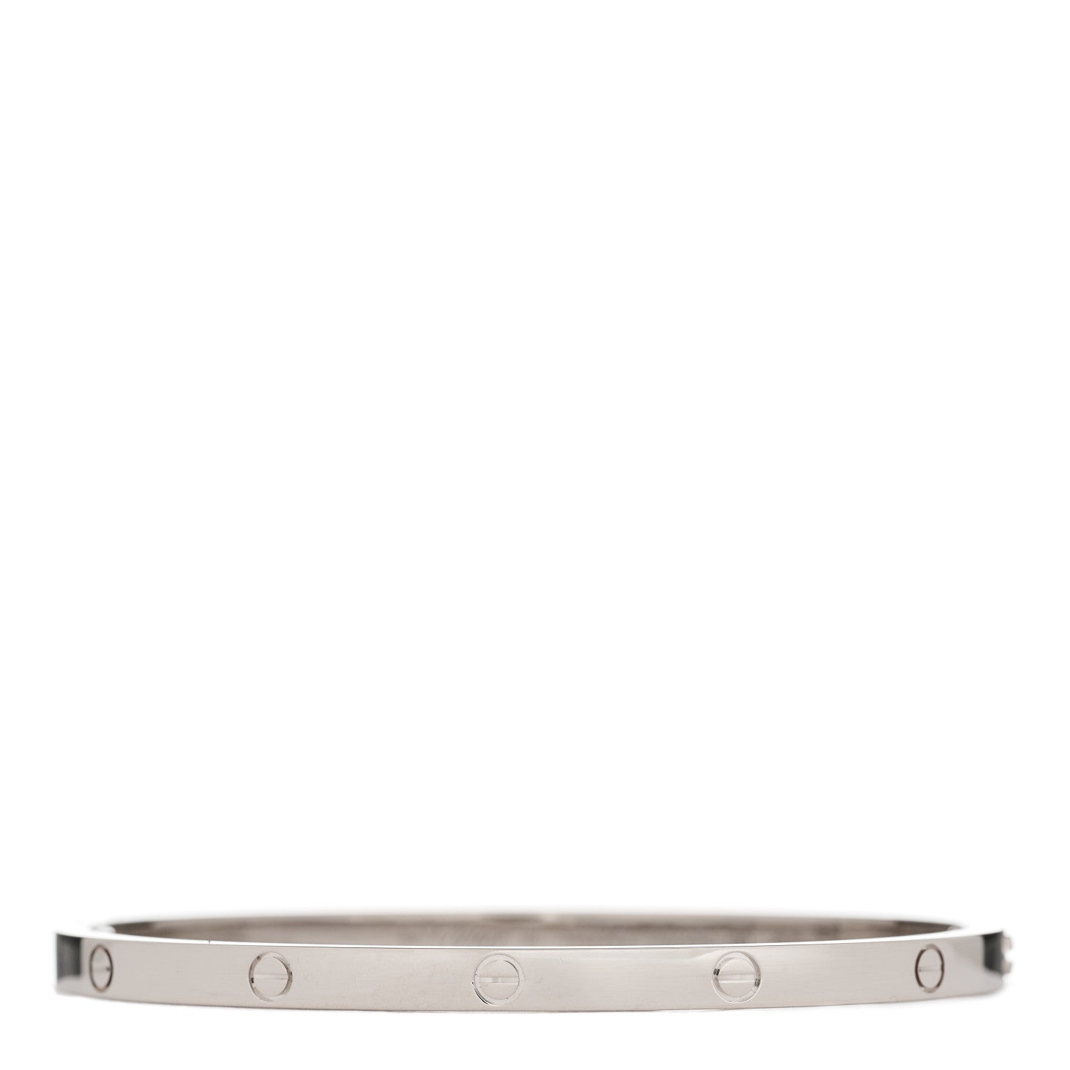 Cartier 18K White Gold Small LOVE Bracelet 16 1 of 3