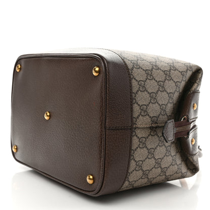 Gucci GG Supreme Monogram Calfskin Web Bowler Top Handle Bag 8 of 8