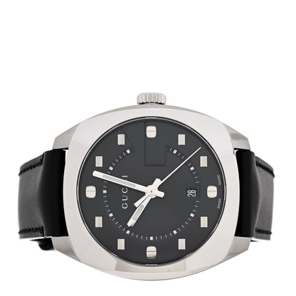 Gucci Stainless Steel Calfskin 40mm GG2570 Quartz Watch Black 2 of 5