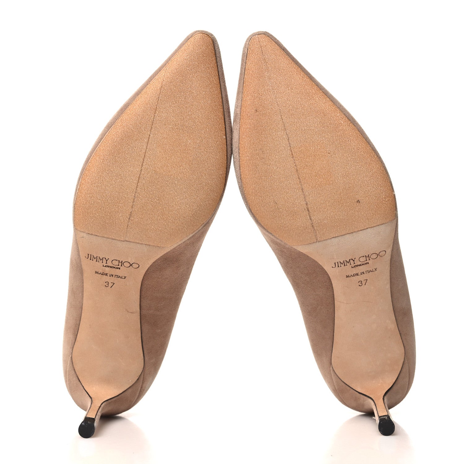 Jimmy Choo Suede Pointy Toe Romy 60 Pumps 37 Beige 5 of 8