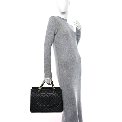Chanel Caviar Quilted Grand Timeless Tote GTT Black 3 of 12