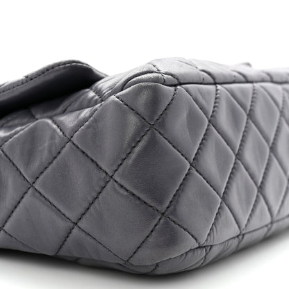 Chanel Lambskin Quilted Jumbo Single Flap Anthracite 9 of 12