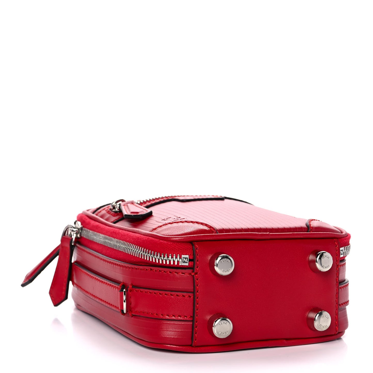 Vitello Astro Rubber Effect Mini Trolley Bag Fragola