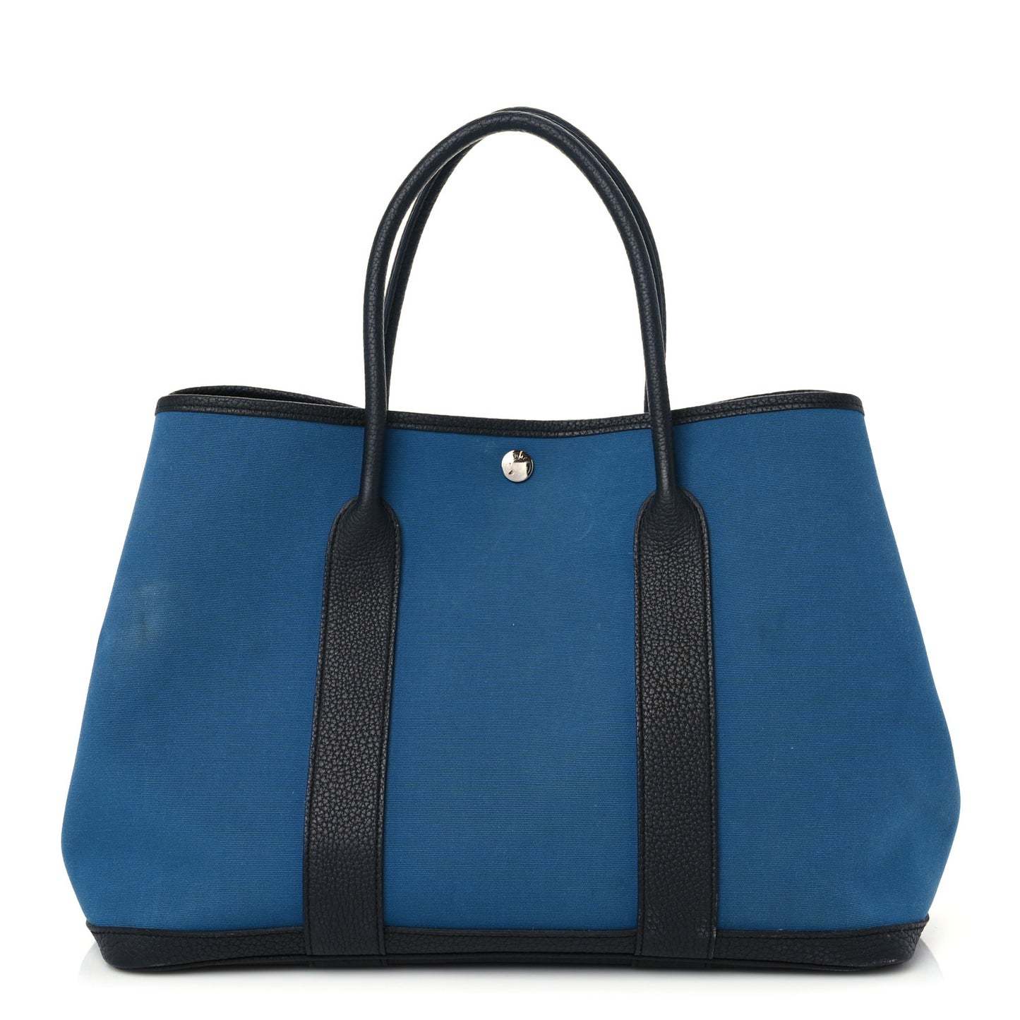 Toile Officier Negonda Garden Party Tote 36 MM Bleu Zanzibar Vert Fonce
