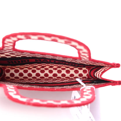 Christian Dior Canvas DiorAmour Dots Mini Book Tote Red 4 of 4
