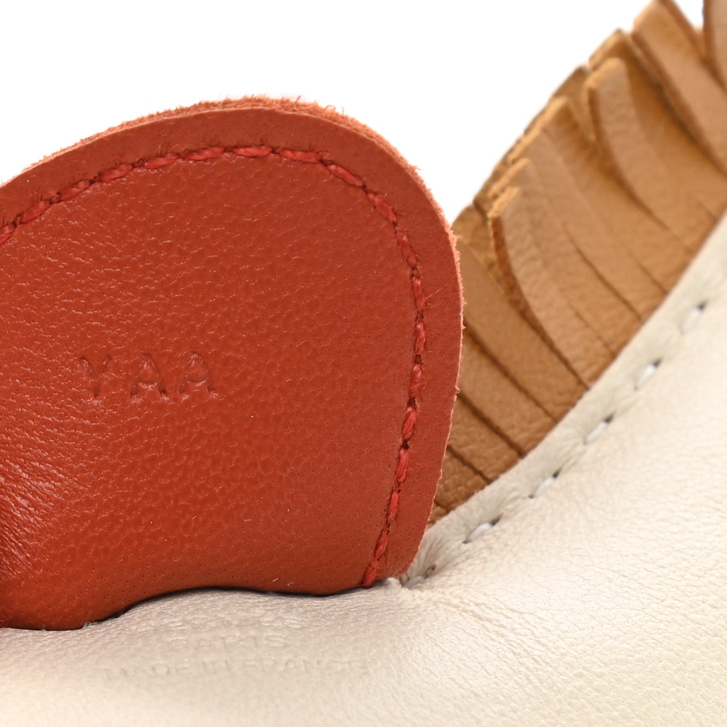 Milo Lambskin Grigri Rodeo Horse Bag Charm MM Craie Sesame Cornaline