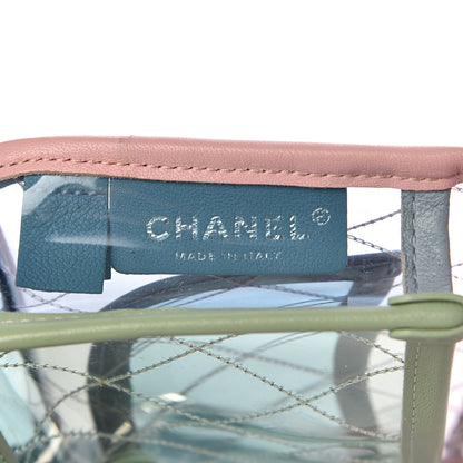 Chanel Lambskin PVC Quilted Mini Coco Splash Flap Blue Green 6 of 12