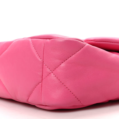 Chanel Lambskin Quilted Medium Chanel 19 Flap Pink 9 of 9
