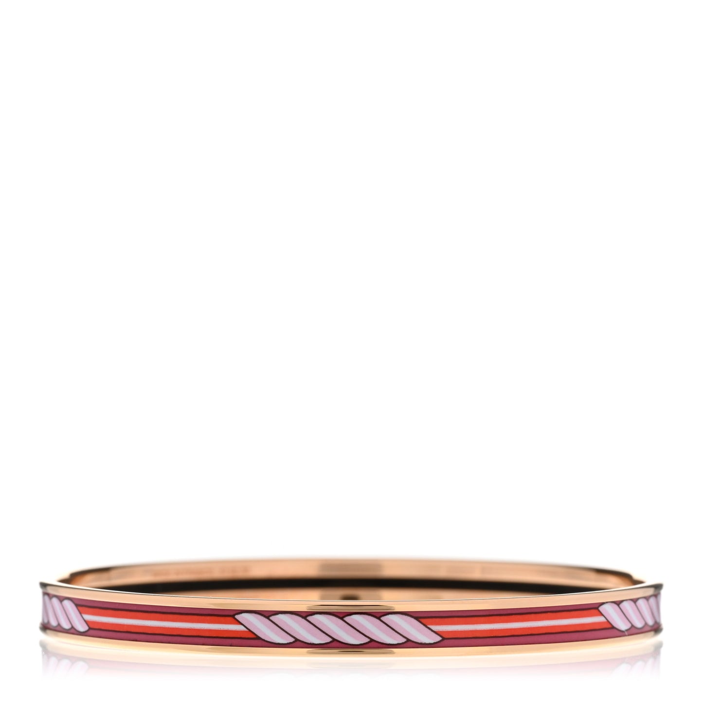 Enamel Quadrige Printed Extra Narrow Bracelet 65