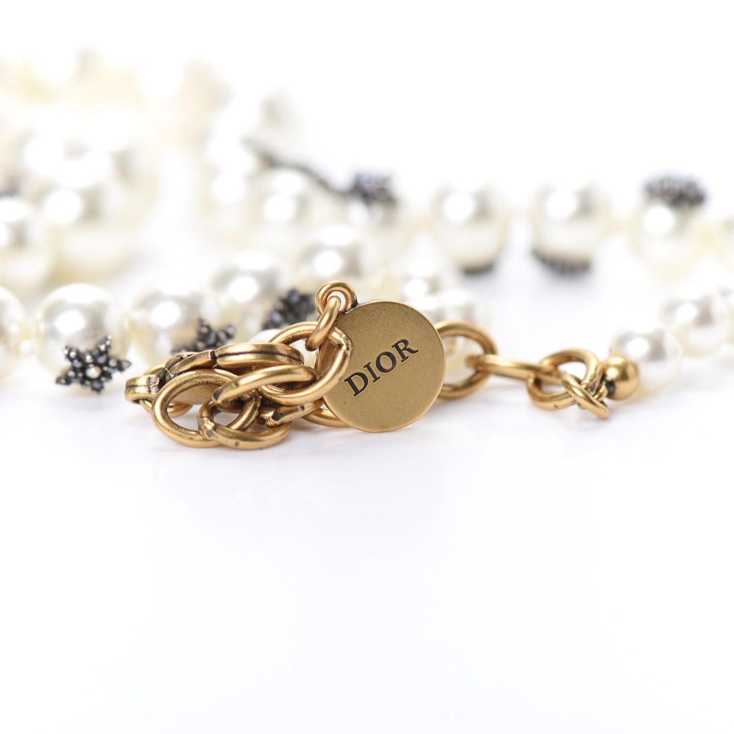 Pearl Crystal Star Mise En Dior Tribal Necklace