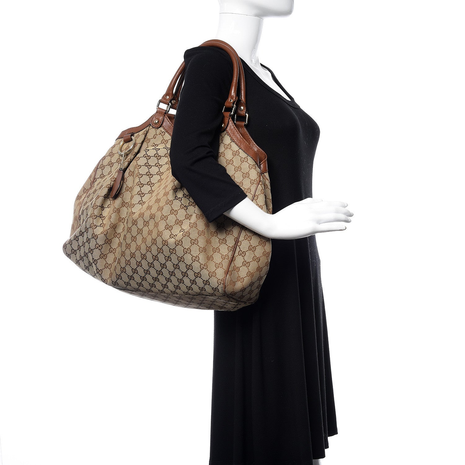 Gucci Monogram Large Sukey Tote Brown 2 of 10