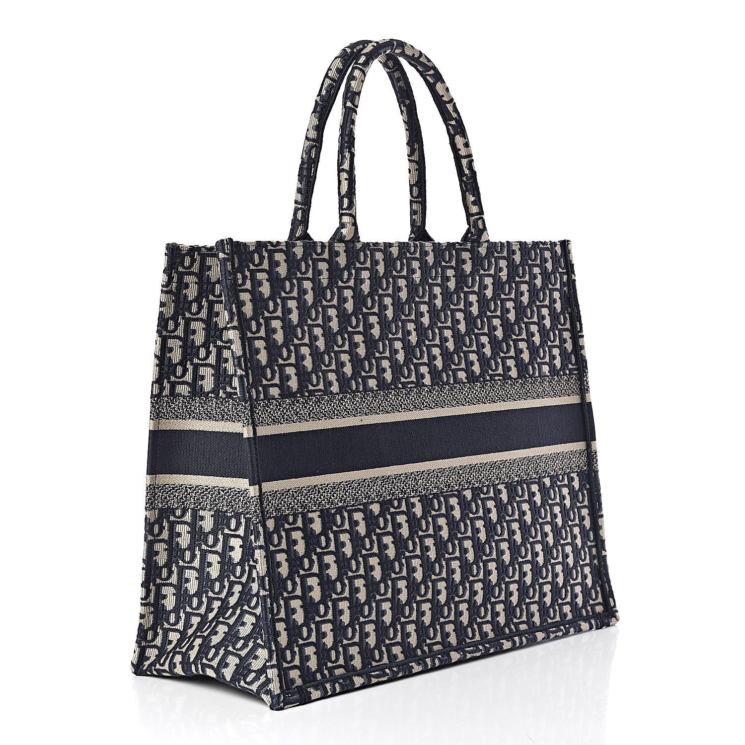 Christian Dior Oblique Book Tote Blue Multicolor 3 of 11