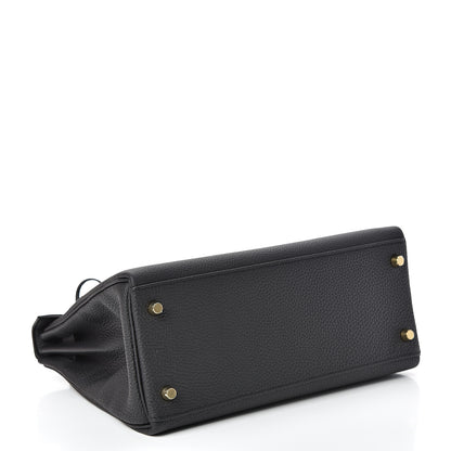 Hermes Togo Matte Alligator Kelly Retourne Touch 28 Black 4 of 39