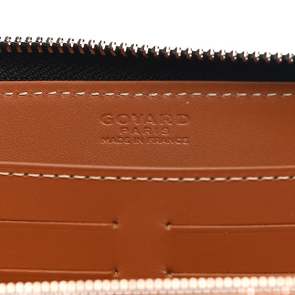 Goyard Goyardine Matignon Zip Around GM Wallet Black Gold 6 of 8