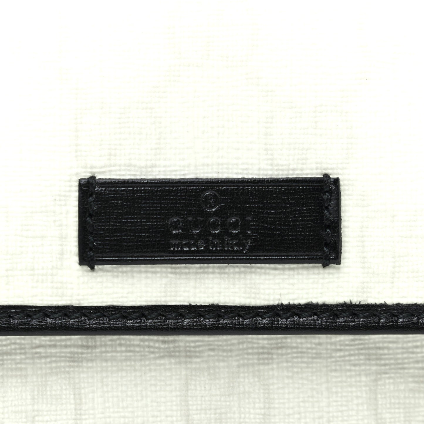 GG Plus Monogram Joy French Flap Wallet White Black