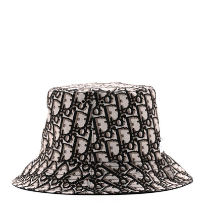 Christian Dior Oblique Reversible Teddy-D Brim Bucket Hat 57 Black 10 of 13