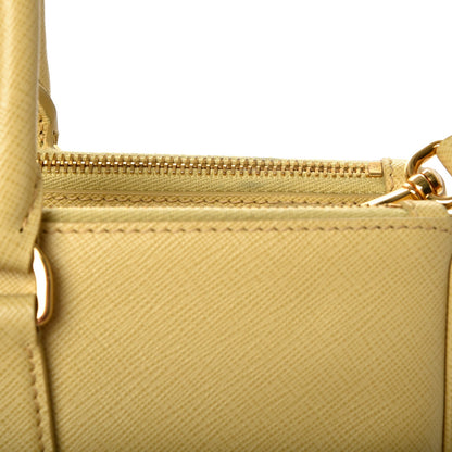 Prada Saffiano Large Galleria Double Zip Tote Polline 11 of 11