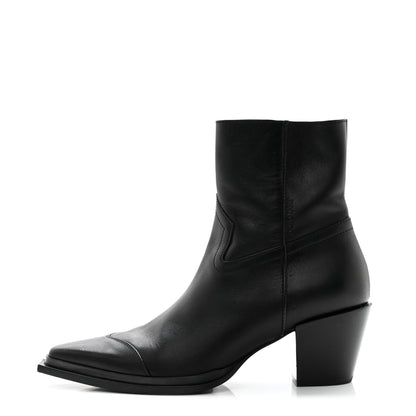Jimmy Choo Shiny Calfskin Cece 60 Ankle Boots 37 Black 1 of 11