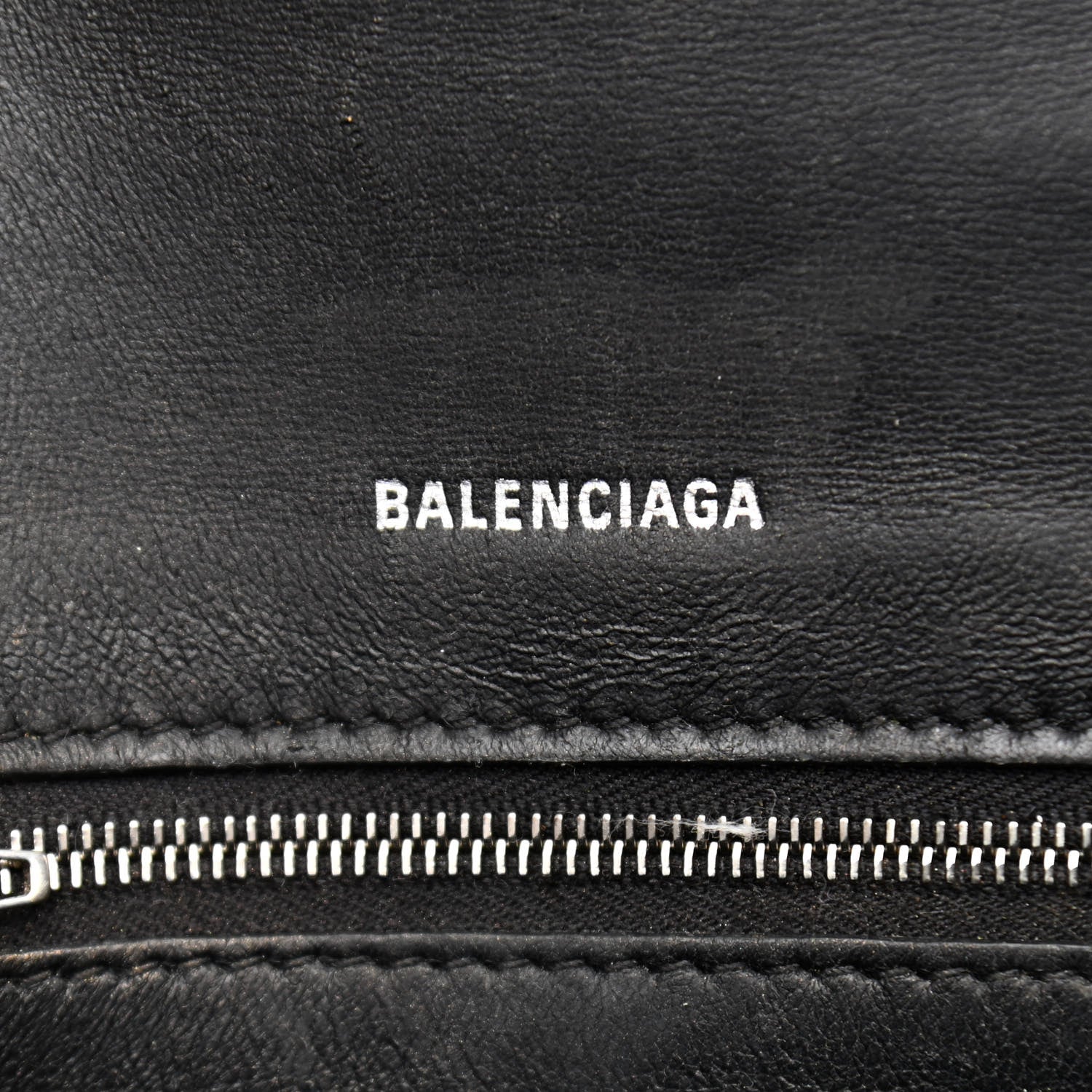 Balenciaga Shiny Box Calfskin Graffiti Logo Small Hourglass Top Handle Bag Black Silver 8 of 18