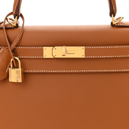 Hermes Epsom Kelly Sellier 28 Gold 8 of 11