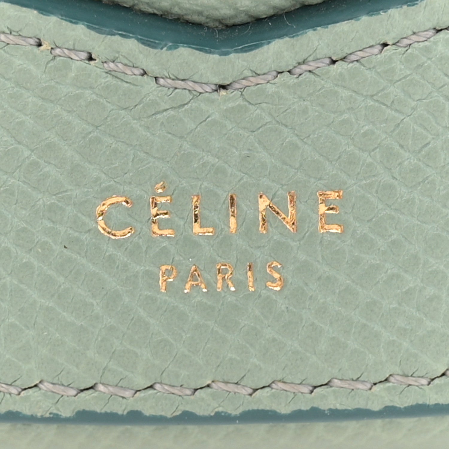 Celine Baby Grained Calfskin Small Trotteur  Jade 6 of 13