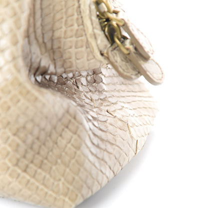Bottega Veneta Snakeskin Montaigne Satchel Limo 13 of 15