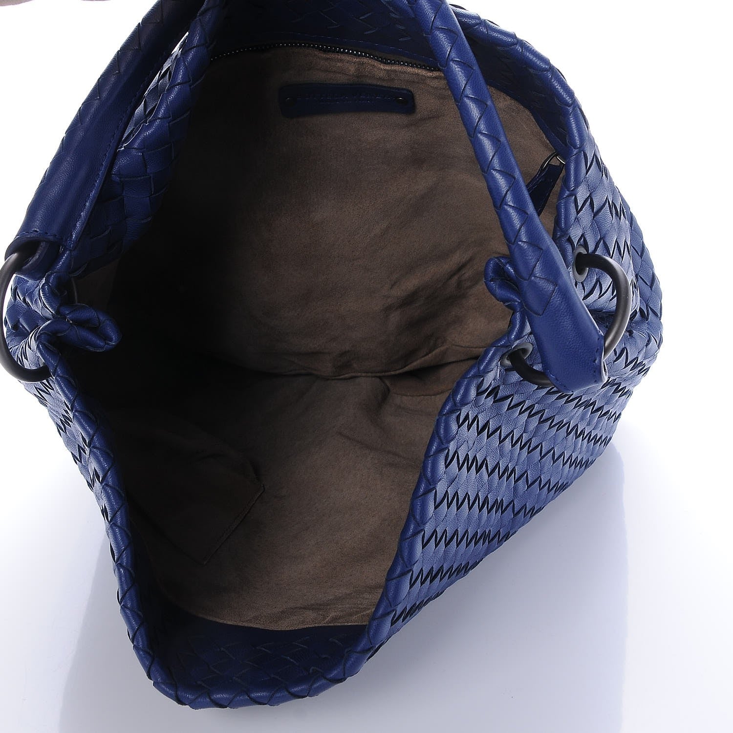 Bottega Veneta Nappa Intrecciato Bucket Bag Sapphire 5 of 8